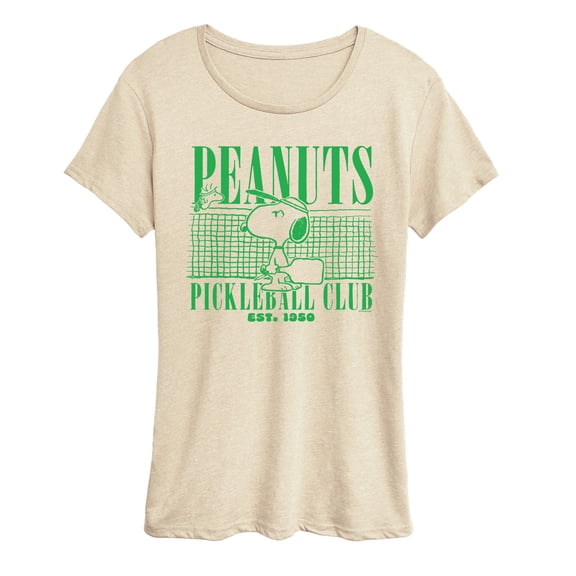 Peanuts - Pickleball Club - Women's Short Sleeve Graphic T-Shirt