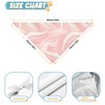 thumbnail image 6 of Dog Bandana 2 Pack,Pink White Gold Marble Pattern Bandanas for Dogs,Cat Bandana,Small/ Large Dog Bandana 2 Size,Dog Bandanas, 6 of 6
