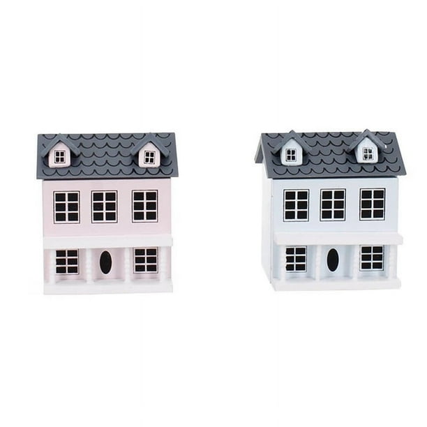 Muebles para casa de muñecas, Villa de juguete 1:12, casa de muñecas en miniatura, modelo de casa de campo de madera 3D, 1 ud.