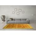 thumbnail image 3 of Ahgly Company Indoor Rectangle Abstract Yellow Modern Area Rugs, 2' x 4', 3 of 4