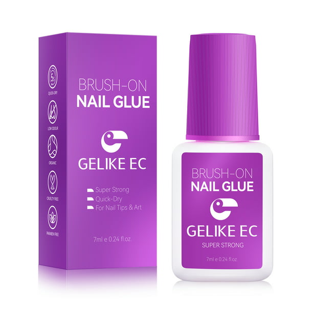 Gelike EC Quick Dry Super Strong Nail Glue Gel for Acrylic Nails ...