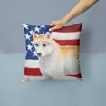 thumbnail image 2 of Carolines Treasures BB9655PW1414 Siberian Husky Patriotic Fabric Decorative Pillow  14Hx14W multicolor, 2 of 4