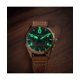 thumbnail image 2 of AVI-8 Spitfire Lock Chronograph Leather Strap Bronze Green Dial Quartz AV-4089-02 Men's Watch, 2 of 5