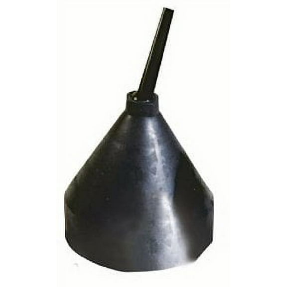 WirthCo 32300 Round Funnel 7-1/2" Top ID x 12" OAL 5/8" Spout OD 3 Qt Black