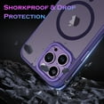 thumbnail image 3 of DUEDUE Magnetic iPhone 14 Pro Case,6.1" Compatible with Mag-Safe,Translucent Matte Slim Shockproof Cover Case for iPhone 14 Pro,Purple, 3 of 6