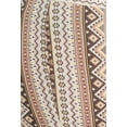 thumbnail image 6 of Plus Size High Waist Printed Soft Brushed Flare Pants - Cream, Brown Tribal, 6 of 6