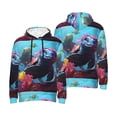thumbnail image 6 of Bingfone Lively Cute Turtle Men's Drawstring Hoodie Long Sleeve Pocket Sweatshirts-Large, 6 of 6