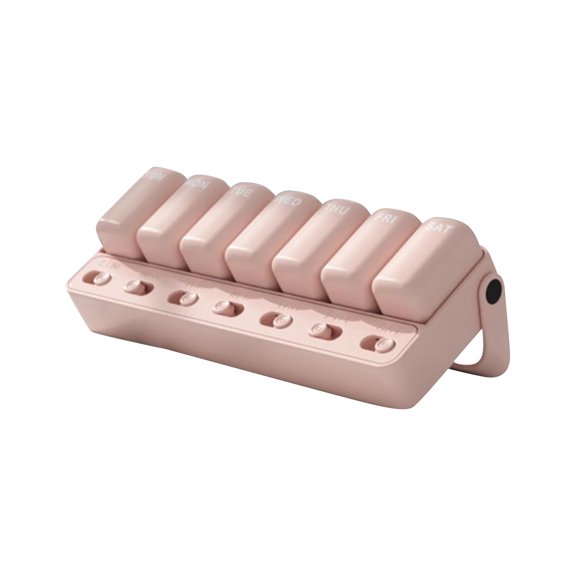 7 Day Weekly Pill Organizer, Medication Reminder with Slide Lid Design, Large Pills Box Never Miss A Dose Travel Safe Spill Proof Premium Abs Material Gift for Elderly and