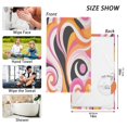 thumbnail image 6 of Yayeee 100% Cotton Hand Towels for Bathroom 16" x 28" Soft Absorbent Kitchen Towel, Swirling Circles, 6 of 7