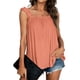 thumbnail image 1 of Camisola informal con ribete de volantes para mujer, camiseta sin mangas con tirantes fruncidos, camiseta sin mangas de Color puro para verano, 1 of 6