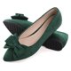 thumbnail image 3 of Zapatillas de ballet SAILING LU para mujer, de gamuza verde, talla 6, 3 of 7