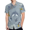 thumbnail image 4 of High Quality Hawaiian Shirts for Men Short Sleeve Aloha Beach Shirt Floral Summer Casual Button Down Shirts Blouses GXKHPJ, 4 of 7