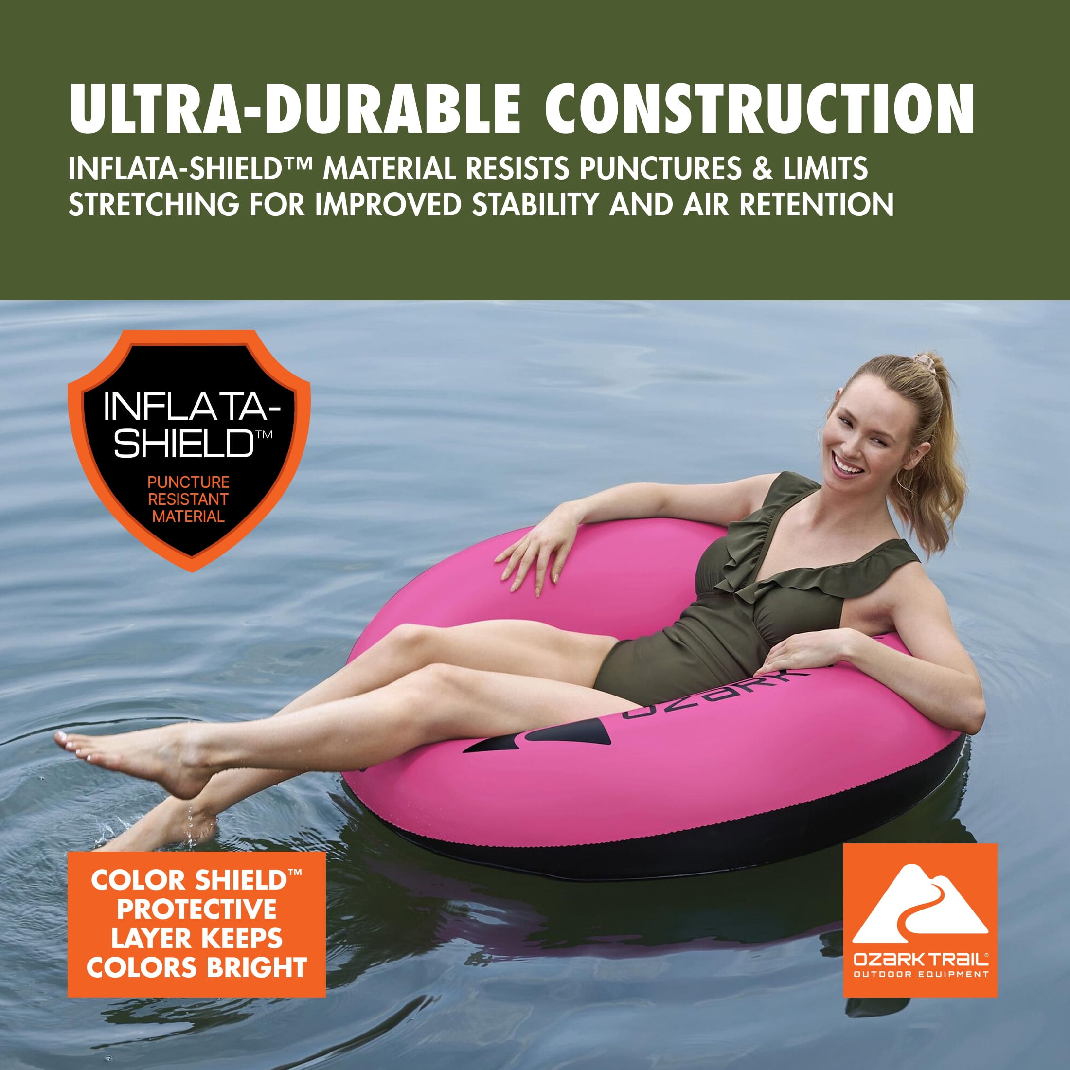 Ozark Trail River Tube, Pink, 39 in