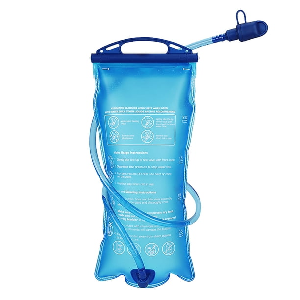 Vessie d'hydratation, sac d'eau extérieur de 2L avec valve de