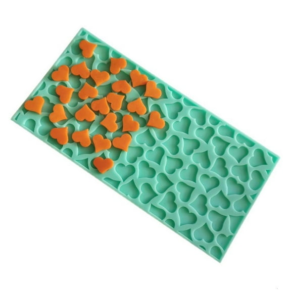 Rvaymup Silicone Heart Moulds for Wax Melts Heart Silicone Mould Food Candy DIY Molds