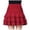 Wine, variant on Letdown Women's Plus Size High Waist Elastic Layered Skirt With Built In Shorts Flowy Maxi Skirt For Casual And Formal Wear (Army Green,L)