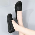 thumbnail image 5 of Wyzesi Lacets pour Espadrilles Pouces Femmes Confort Marche Mocassin Plat en Cuir Mocassin Confortable Chaussures Plates Chaussures de Conduite Extérieures Espadrilles Rouges Espadrilles de Noël pour Femmes, 5 of 5
