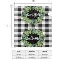 thumbnail image 3 of Mailbox Covers Magnetic Welcome Box Wreath Mailbox Cover Magnetic Buffalo Plaid Garden Yard Home Green Decor for Outdoor Standard Size 21x18 in, 3 of 6