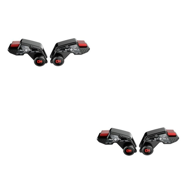ziyahi 1 Pair Game for Shooter Fire Button Exquisite No Delay Replaced Part Sweet Gift Buttons Auxiliary Phone Controller Black 2Set