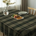 thumbnail image 4 of Oval Tablecloth, Waterproof Oval Plaid Table Cloth 60x84 Inch Machine Washable Fabric Table Cover for Kithchen Dining Decor, 4 of 6