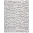 thumbnail image 2 of SAFAVIEH Berber Avery Geometric Shag Area Rug, Cream/Gray, 9' x 12', 2 of 9