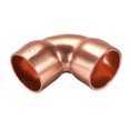 thumbnail image 3 of Uxcell 90 Degree Copper Elbow Short-Turn Copper Pipe Fitting Connector 1.18" x 1.18" x 0.75", 3 of 3