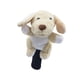 thumbnail image 3 of Funda de madera para palo de golf con diseño de perro de peluche, protector para palo de golf, accesorios antiarañazos Blanco y amarillo, 3 of 8