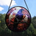 thumbnail image 2 of Customized Midnight Stained Glass Window Hangings, Midnight Colorful Glass Panel Pretty Gifts, Midnight Decoration for Home Garden Christmas 3QAF5Q, 2 of 5