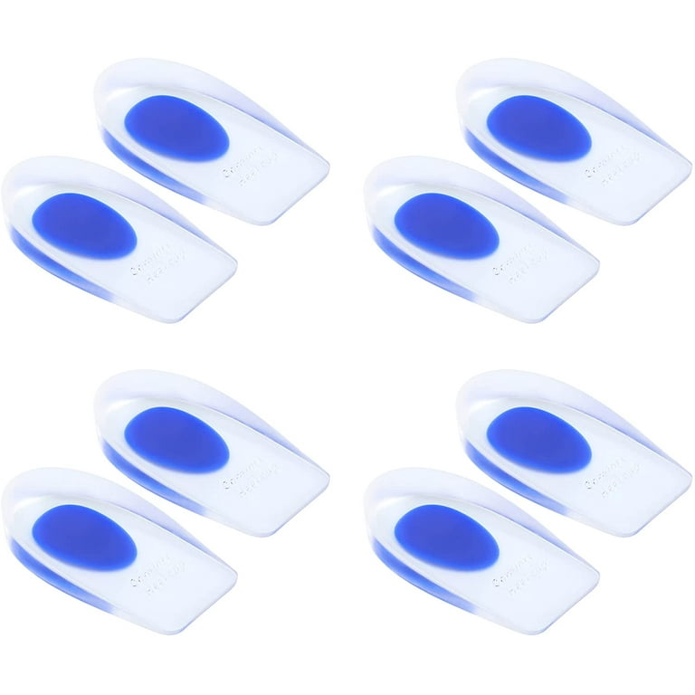 Silicone Gel Heel Cups Shoe Inserts for Plantar Fasciitis Sore
