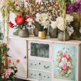 thumbnail image 5 of 3 Sheets Colorful Oil Painting Flower Rub on Transfers 6x12inch Peony Flower Furniture Decor Transfers Vintage Floral Transfers Stickers for Bedroom Living Room Desk Table Decoration Colorful, 5 of 7