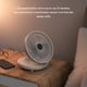 thumbnail image 2 of Ventilador plegable Bearachild Velocidad del viento ajustable silenciosa recargable montada en la pared, 2 of 6