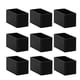 thumbnail image 1 of Inteprter 24x Tapas cuadradas negras para muebles Fácil instalación Fondo antideslizante engrosado y resistente al desgaste Decoración del hogar, 1 of 6