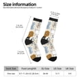 thumbnail image 4 of Goofa Hand Drawn Animals Printed Men's Crew Socks, Soft Durable Breathable Moisture-Wicking with Odor Control Cotton socks, 4 of 9