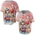 thumbnail image 3 of Happy Valentine’s Day Adorable Corgi Puppy Holding Heart Balloon All Over Print 3D Baseball Shirt Welsh Corgi Dog Lover Gifts Idea Softball Sport - 00030, 3 of 6