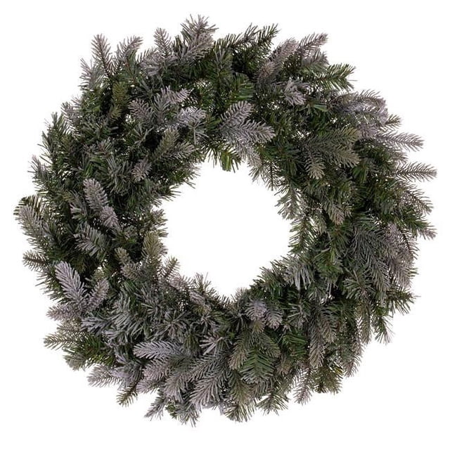 Vickerman K224760 60 in. Frosted Douglas Fir 900 Tips Wreath, Green