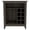 Brown + Particle Board + Particle Board, variant on Space Saving Bar Cabinet with Wine Rack for Small Dining Room, 6 Bottle Storage, One Drawer, Brown Particle Board