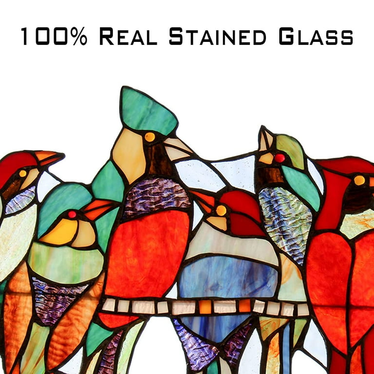 Handmade Stained Glass Wine Glass Suncatcher 