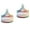 style-8, variant on 2 Pcs Glass Candy Jar with Lid Decorative Candy Bowl Crystal Covered Storage Jar
