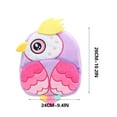 thumbnail image 4 of Xfvqtps Backpack Cute Animals Mini Lightweight Portable Cloth Bag Pink-Bird, 4 of 5