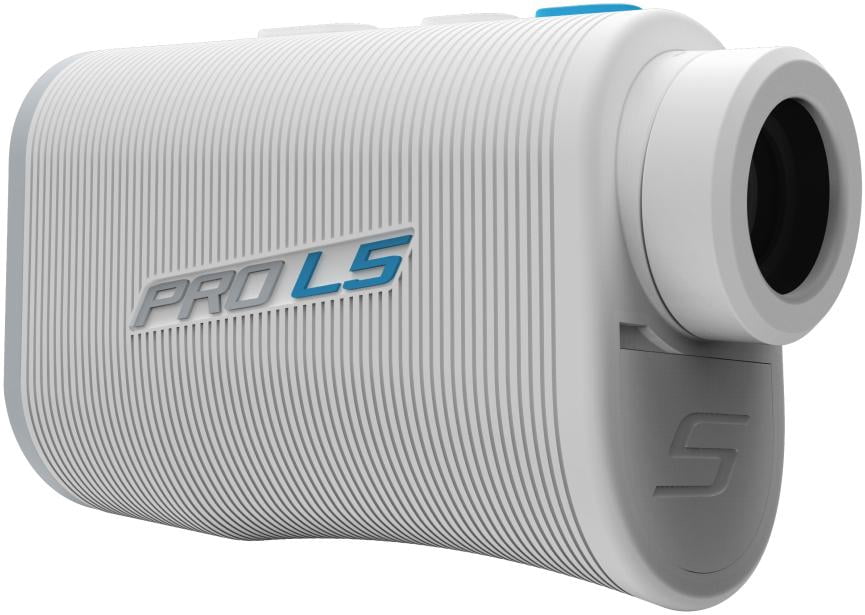 Shot Scope Golf Pro L5 Laser Rangefinder with Slope and Cart Magnet, White -