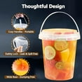 thumbnail image 4 of 2026 Mini Drink Buckets with Lids and Straws,Reusable Plastic Boozy Buckets for Drinks 17/24/35 oz,Clear Drink Cups with Handles for Pool, Beach,Birthday Travel Party Supplies (30PCS,700ml/24oz), 4 of 9