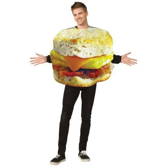 Get Real Breakfast Sandwich Adult Costume, One Size