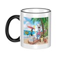 thumbnail image 1 of Taza de cerámica de Looney Tunes para hombres y mujeres, linda taza de café y agua para las vacaciones de Navidad, diseño único con asa para la oficina en casa, taza de café y té decorativa para, 1 of 5