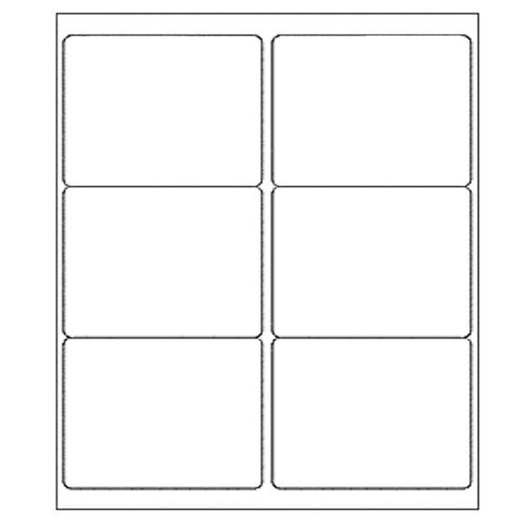 9527 Product 6 jusqu'à 3-1/3 X 4 Étiquettes Autocollantes pour Imprimante Laser/Ink Jet, 500 Feuilles, Total 3000 Étiquettes