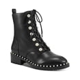 thumbnail image 1 of INC Womens Glynee Faux Leather Faux Pearls Ankle Boots, 1 of 4