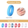 thumbnail image 4 of Avaner Silicone Wedding Ring for Women: 7 Pack 6mm Width Breathable Air Grooves Silicone Rubber Wedding Engagement Bands Valentine's Day Gift(Size 7,7Colors), 4 of 8