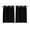 Black, variant on Pure Black Kitchen Curtains 84 Inch Length, Simple Solid Color Grommet Top Bedroom Living Room Curtains, Light Filtering Cafe Curtain Drapes 2 Panels Set 84''x84''