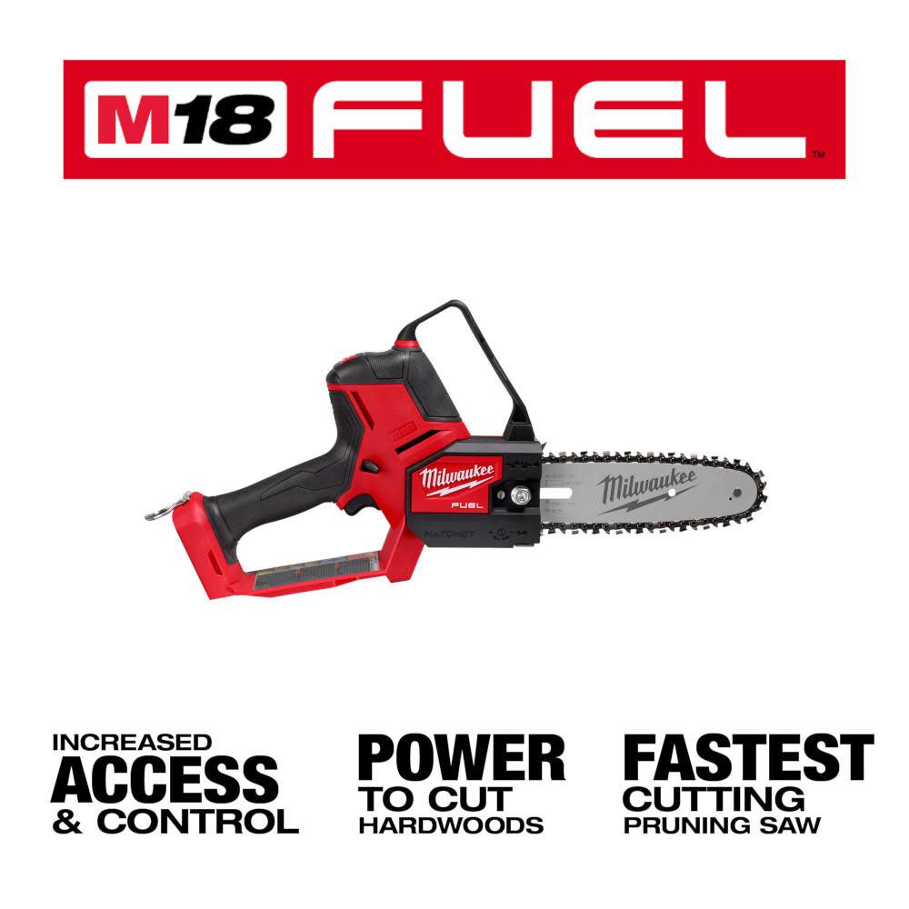 Milwaukee M18 FUEL Electric Tool Cordless 8 in. HATCHET Pruning Saw (Tool-Only) + Mazepoly Accessory