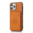 thumbnail image 6 of for iPhone 16 Pro, Classic PU Leather Case with Magnetic Clasp Card Slots Stand Function Durable Shockproof Soft TPU Phone Case Back Cover with Car Magnetic for iPhone 16 Pro, Yellow, 6 of 9