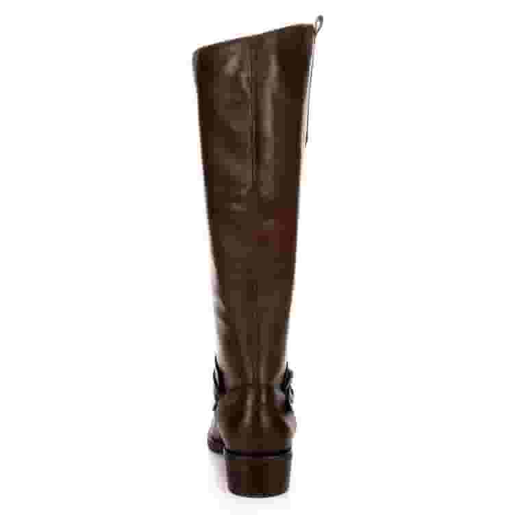 Franco Fortini Womens Raya Riding Boot Shoes, Dark Brown, US